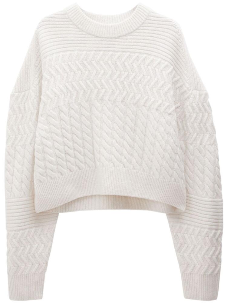 Filippa K Boxy panelled wool jumper - Neutrals Cover