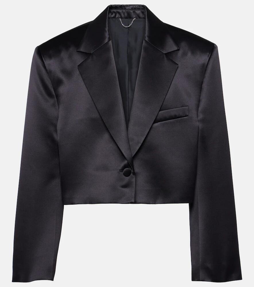 Magda Butrym Cropped silk and wool blazer Cover