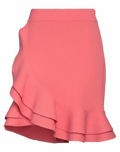 Alexander Mcqueen Woman Mini skirt Coral Viscose, Polyamide, Polyester, Elastane Cover