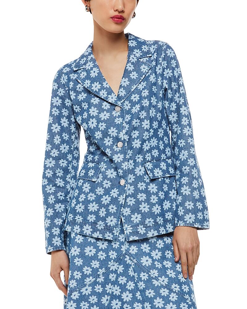 Whistles Limited Edition Graphic Daisy Denim Blazer Cover