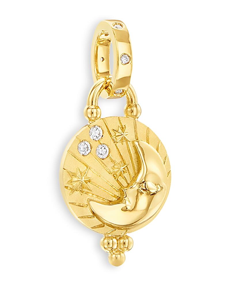 Temple St. Clair 18K Yellow Gold Celestial Diamond Luna Pendant Cover