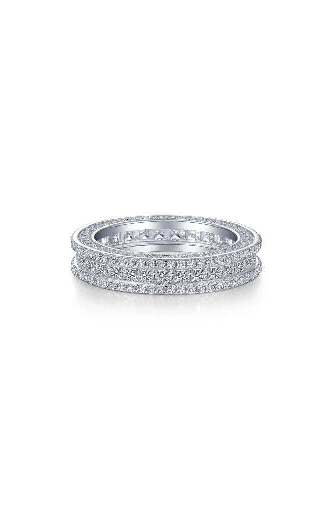 Lafonn Princess Cut Simulated Diamond Eternity Band in White Cover