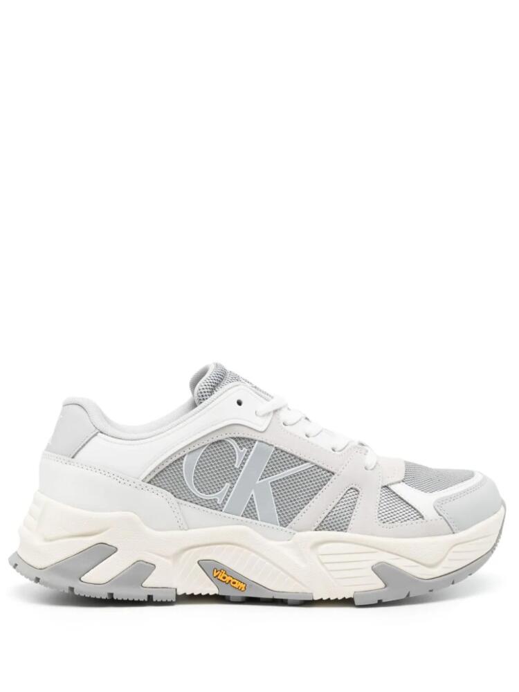 Calvin Klein logo-appliqué chunky sneakers - Grey Cover