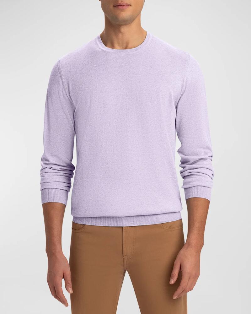 Bugatchi Men's Cotton-Cashmere Crewneck Sweater Cover