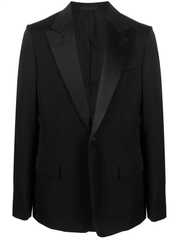 Lanvin single-breasted wool tuxedo jacket - Black Cover