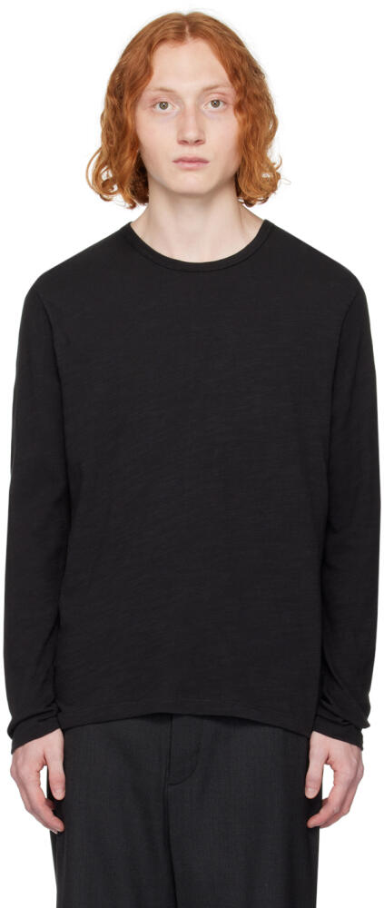 rag & bone Black Classic Flame Long Sleeve T-Shirt Cover