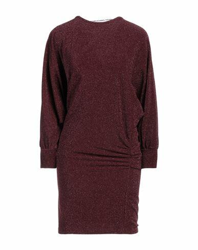 Gai Mattiolo Woman Mini dress Deep purple Polyester, Viscose, Nylon, Elastane Cover