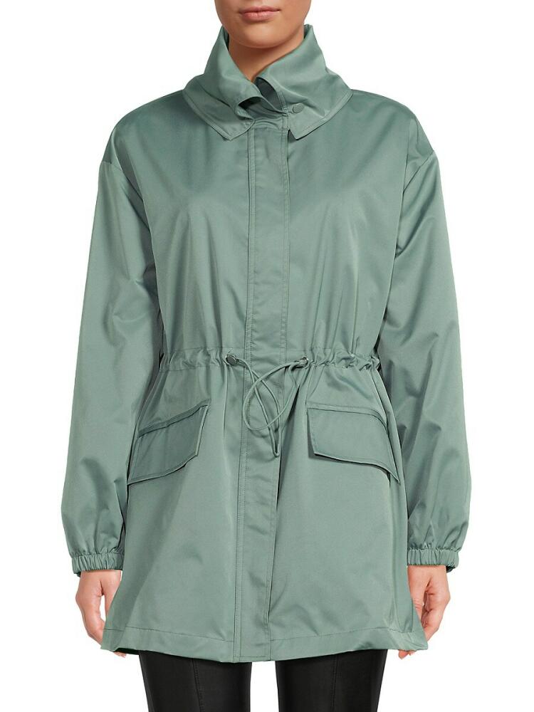 BELLE FARE Women's Drawstring Windbreaker - Jade Cover