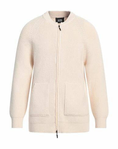 Alpha Studio Man Cardigan Cream Wool, Polypropylene Cover