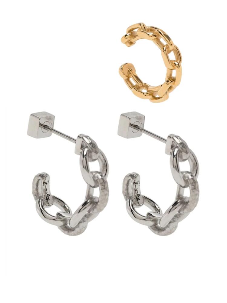 agnès b. chain hoop earrings - Silver Cover