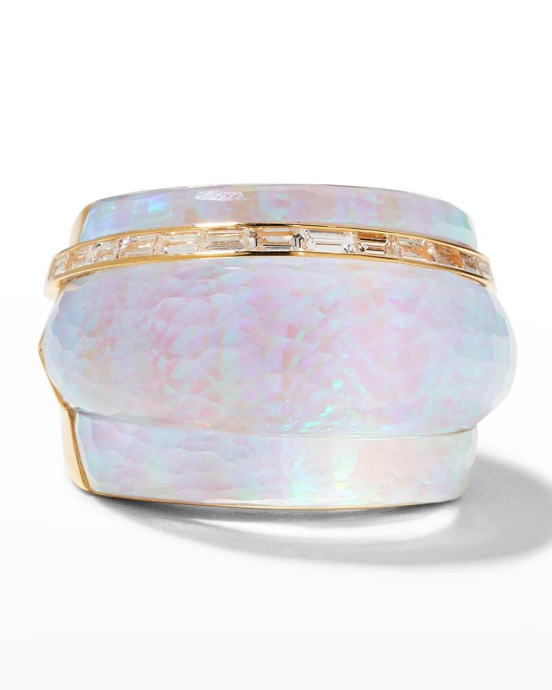 Stephen Webster Statement Ring in White Opalescent with Clear Quartz Cover