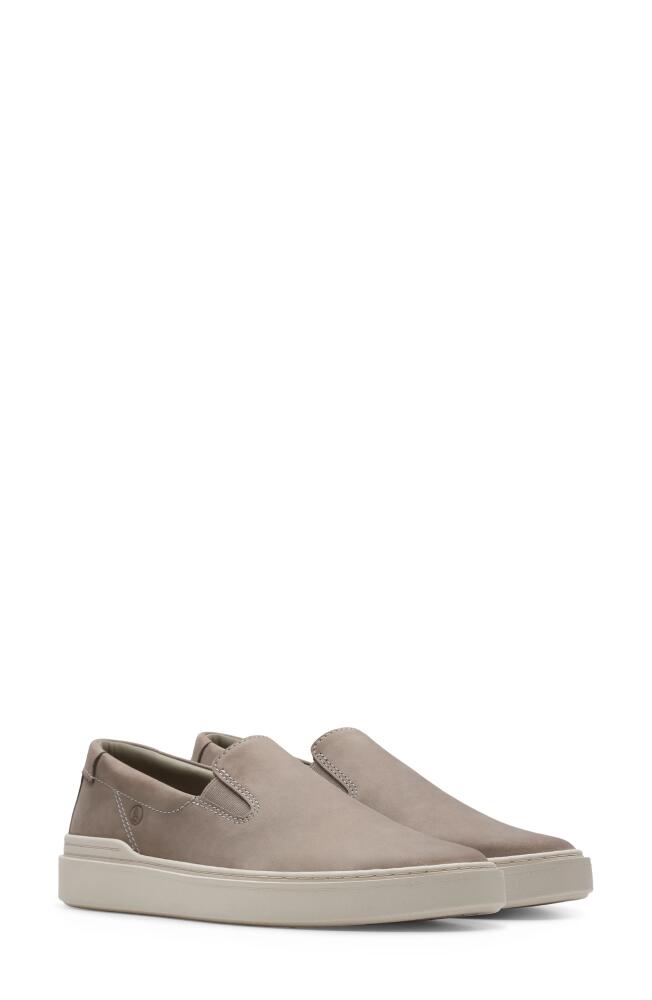 Clarks(r) Craft Swift Go Slip-On Sneaker in Grey Nubuck Cover