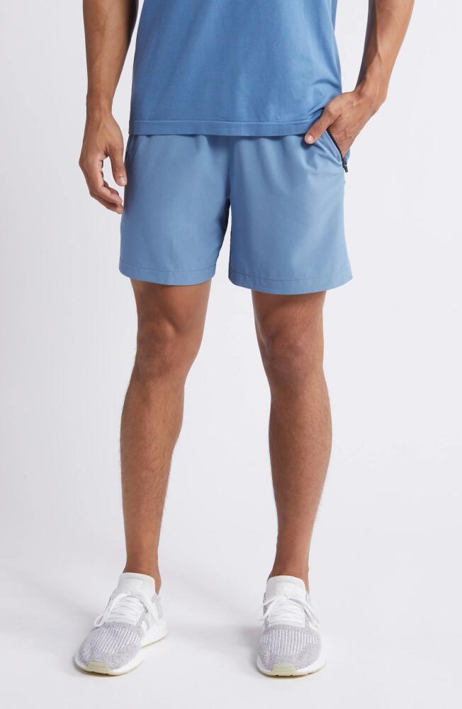 Zella Racquet 6-Inch Athletic Shorts in Blue Coronet Cover