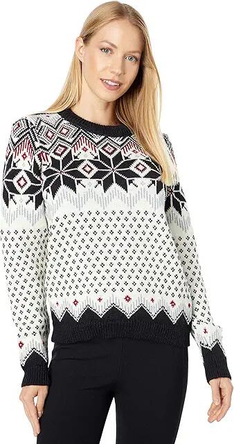 Dale of Norway Vilja Sweater (Black/Off-White/Red Rose) Women's Clothing Cover