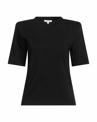 Patrizia Pepe Woman T-shirt Black Cotton Cover