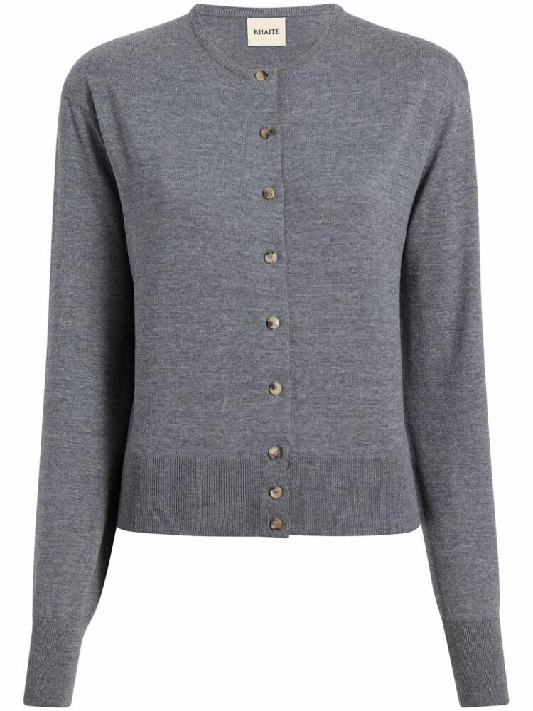 KHAITE The Jackie cardigan - Grey Cover