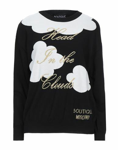 Boutique Moschino Woman Sweater Black Cotton, Polyamide, Elastane Cover