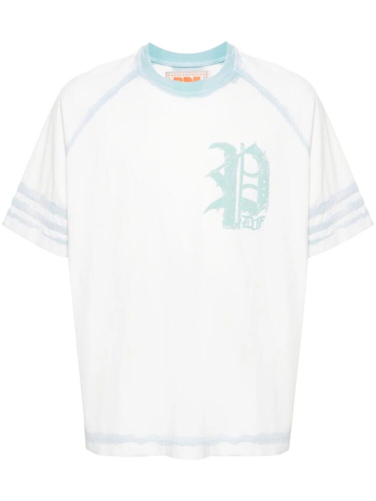 PDF Double Stripes cotton T-shirt - White Cover