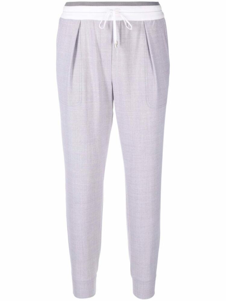 Lorena Antoniazzi cropped track pants - Grey Cover