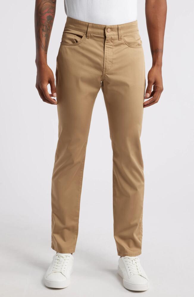 BOSS Delaware Stretch Five Pocket Straight Leg Pants in Open Beige Cover