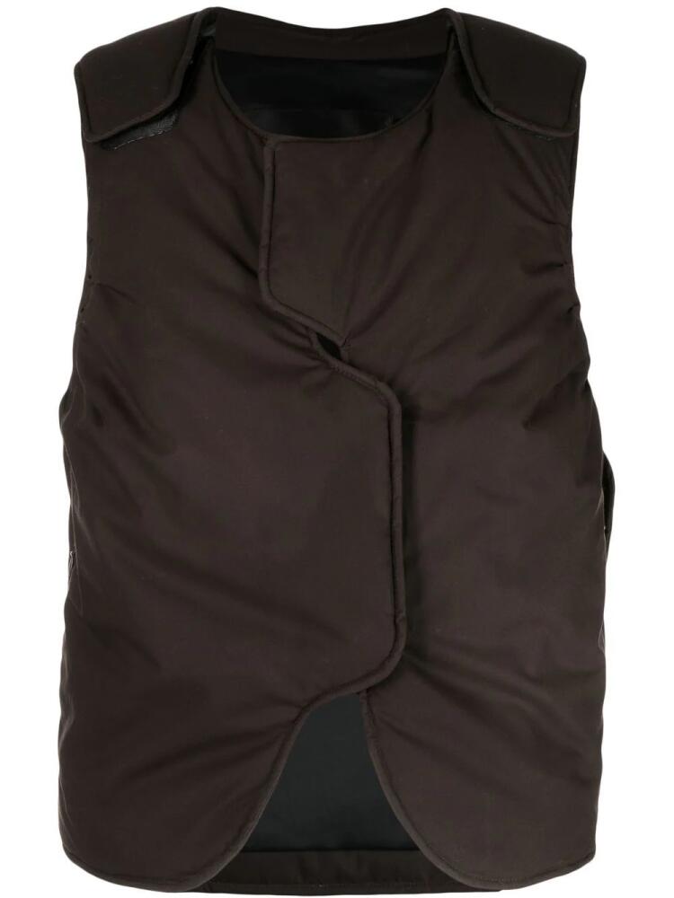 A-COLD-WALL* Form asymmetric gilet - Brown Cover