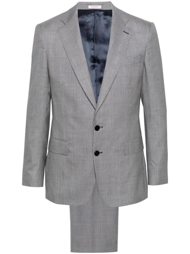 FURSAC houndstooth checked suit - Blue Cover