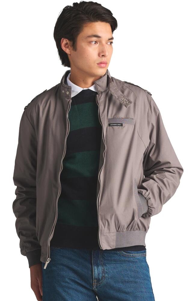 Members Only Classic Iconic Racer Jacket in Grey Cover