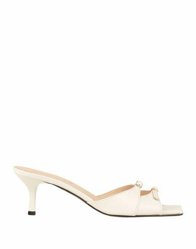 Mychalom Woman Sandals Off white Soft Leather Cover