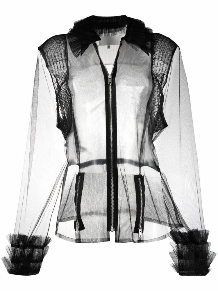 Maison Margiela tulle shadow shirt - Black Cover