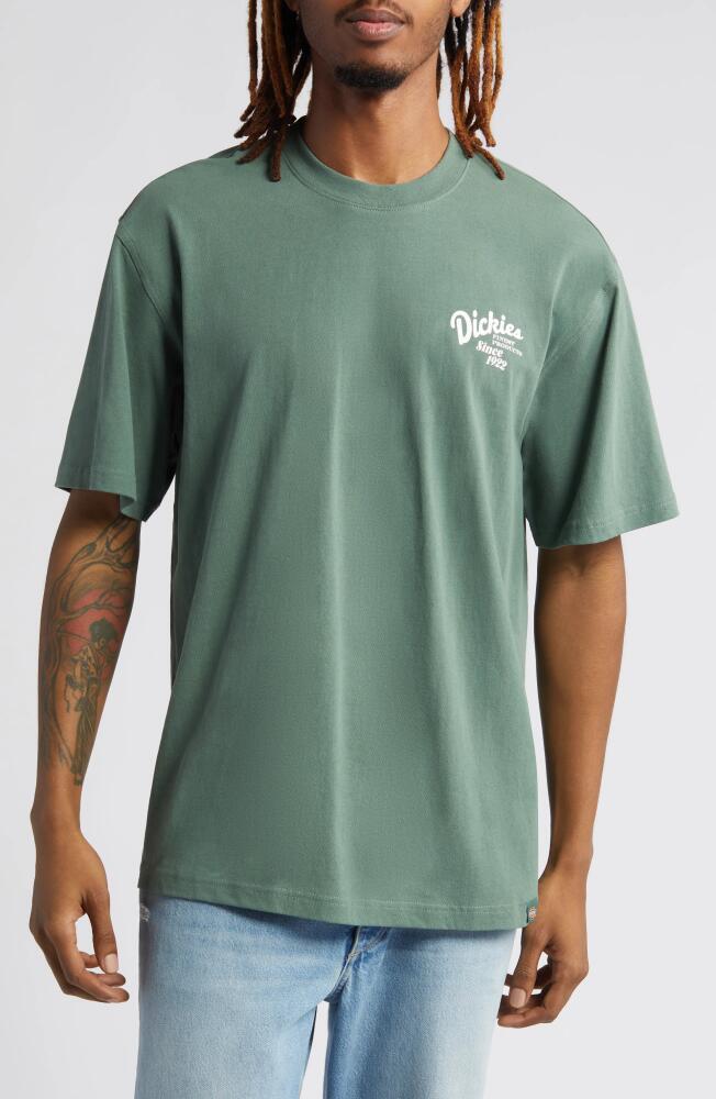 Dickies Raven Cotton Graphic T-Shirt in Dark Forest Cover