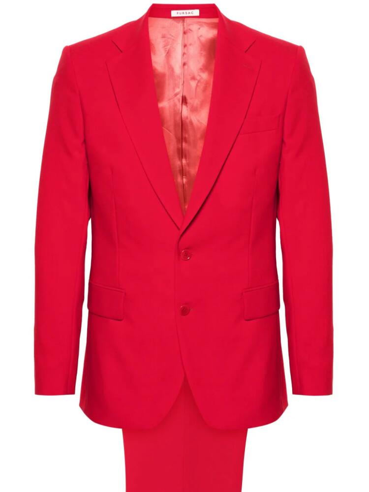 FURSAC single-breasted suit - Red Cover