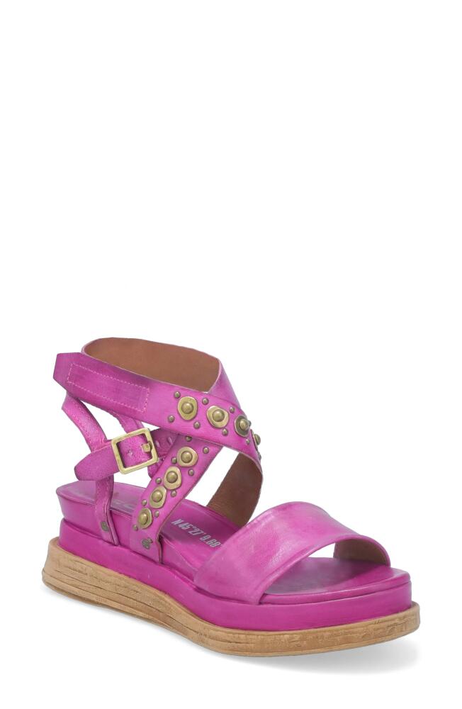 A. S.98 Larkie Platform Wedge Sandal in Fuchsia Cover