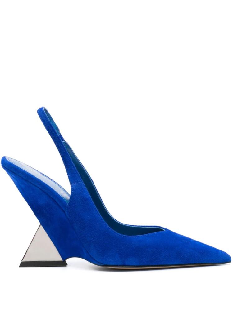 The Attico Cheope 105mm slingback pumps - Blue Cover