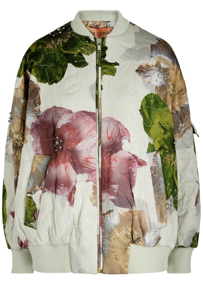 Stine Goya Norea Floral-print Satin Bomber Jacket - Multicoloured 1 Cover