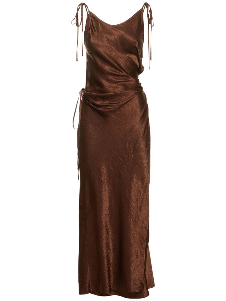 ACNE STUDIOS Long Satin Wrap Dress Cover