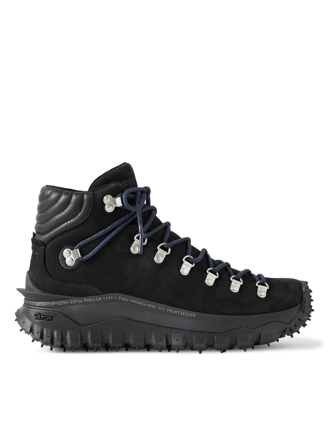 Moncler Genius - Fragment Trailgrip GORE-TEX Leather-Trimmed Nubuck Hiking Sneakers - Men - Black Cover