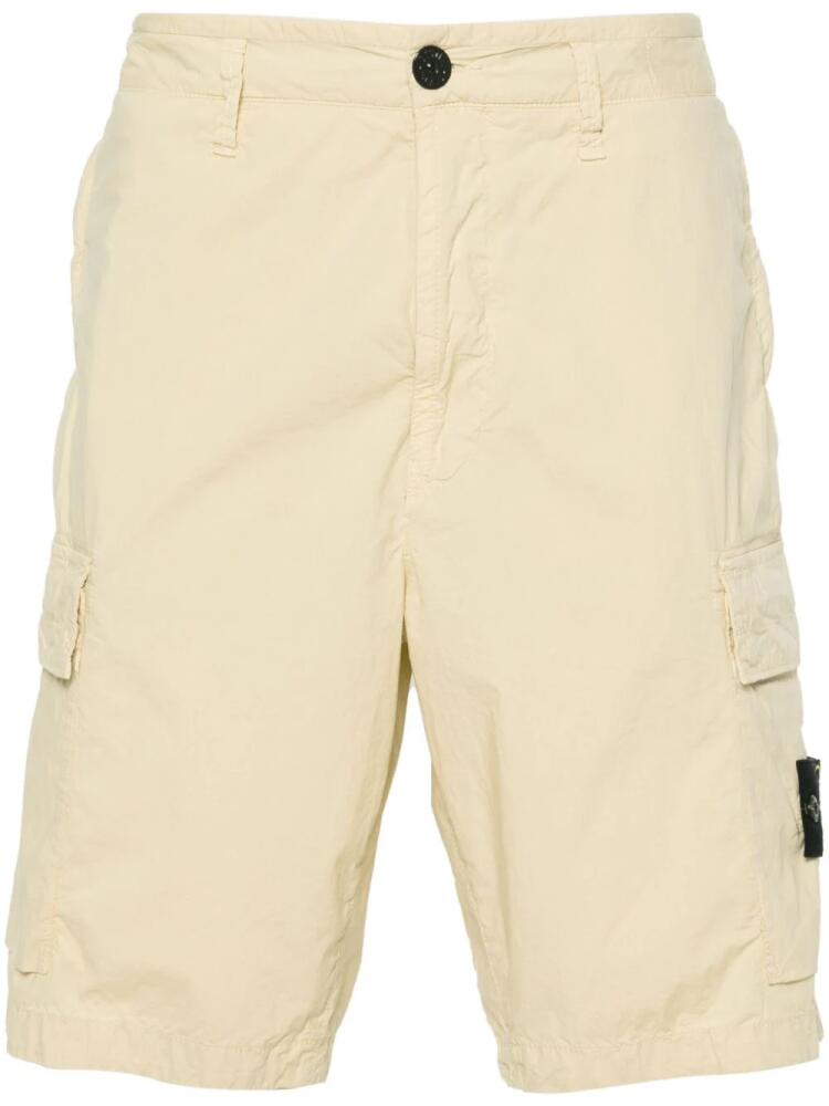 Stone Island Compass-badge cargo shorts - Neutrals Cover