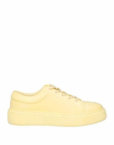 Ganni Woman Sneakers Light yellow Textile fibers Cover