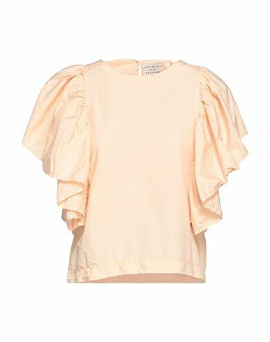 Alessia Santi Woman Top Apricot Cotton Cover