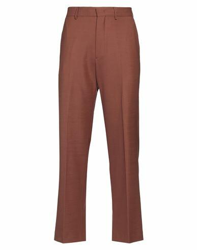 Tagliatore Man Pants Tan Polyester, Virgin Wool, Elastane Cover