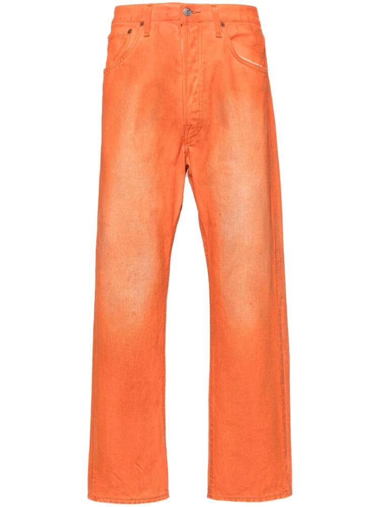 Acne Studios low-rise straight-leg jeans - Orange Cover