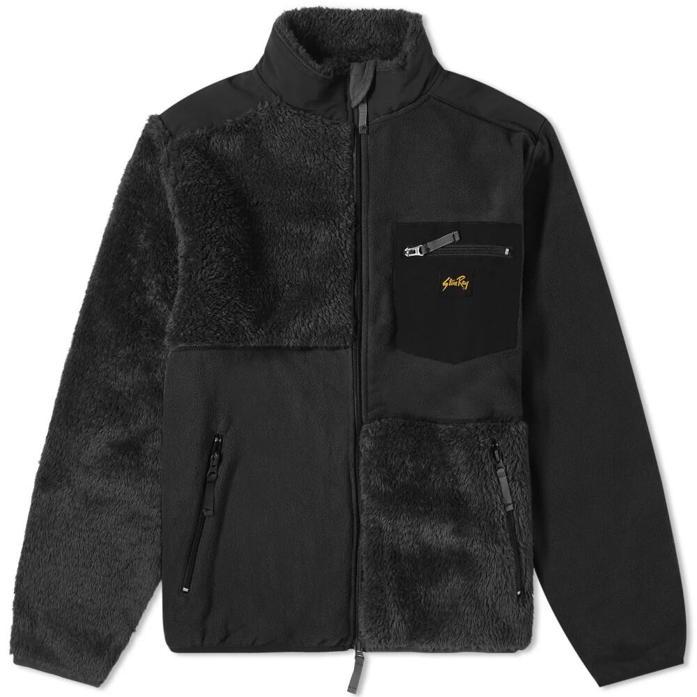 Stan Ray Men's Patchwork Fleece Jacket in Black Cover