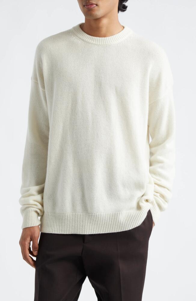 Jil Sander Cashmere Crewneck Sweater in Chalk Cover