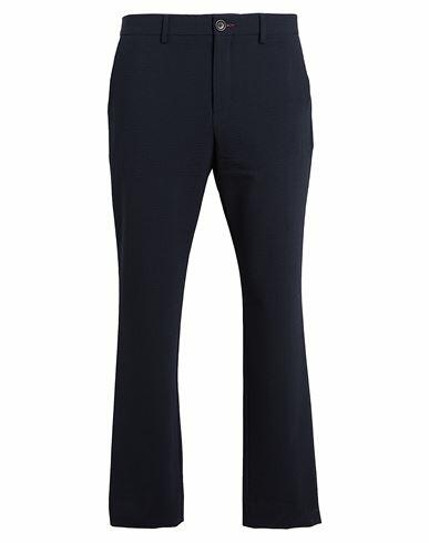 Ps Paul Smith Man Pants Navy blue Wool, Polyester, Elastane Cover