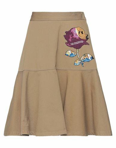 Valentino Garavani Woman Midi skirt Khaki Cotton, Viscose, Polyester Cover