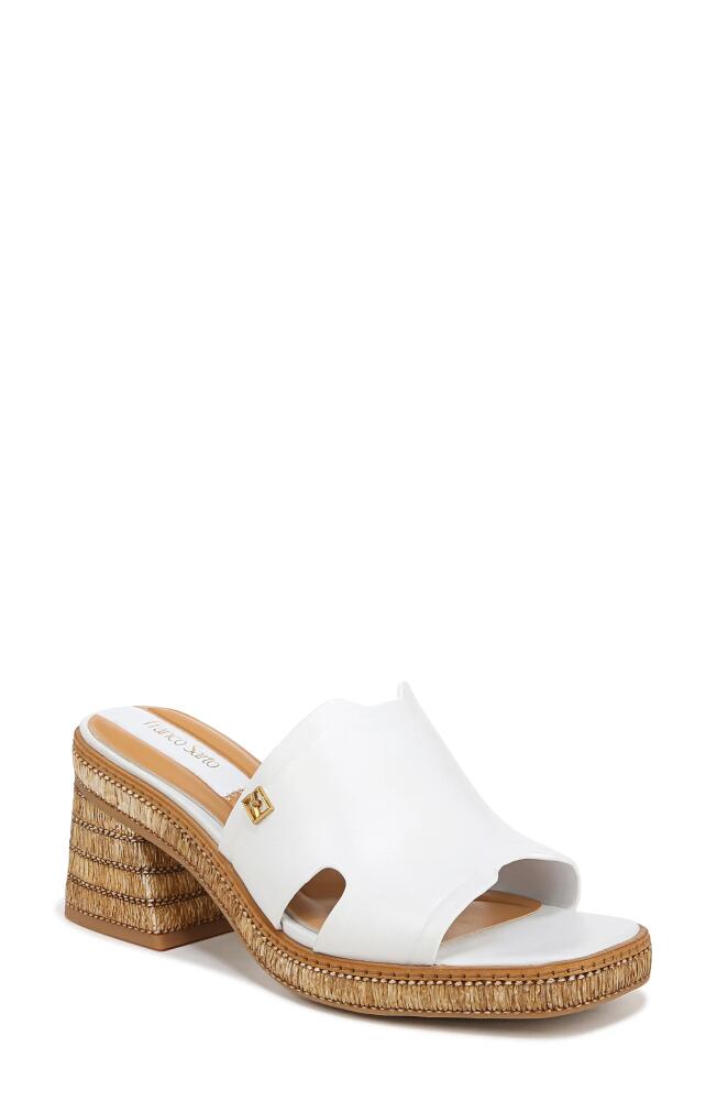 Franco Sarto Florence Wedge Slide Sandal in White Cover