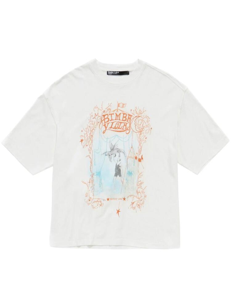 Bimba y Lola logo-print T-shirt - White Cover