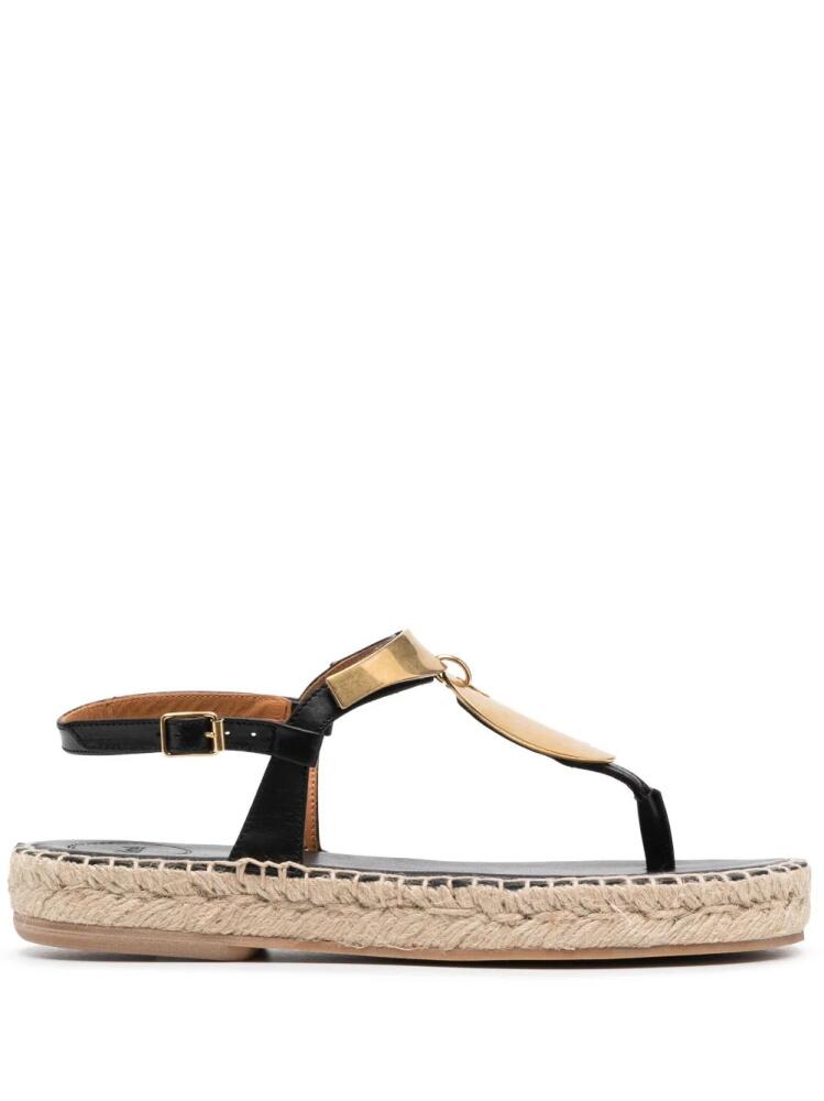 Chloé Pema flat sandals - Black Cover