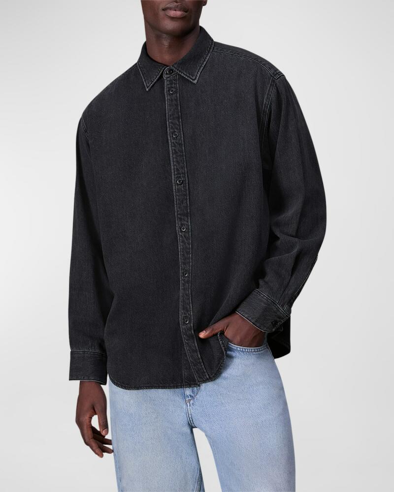 Rag & Bone Men's Matthew Denim Button-Down Shirt Cover