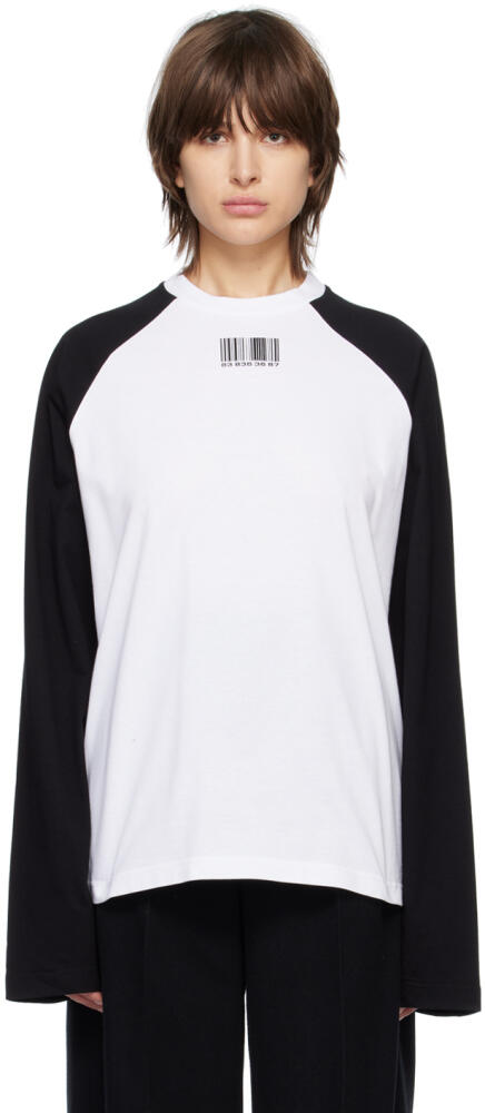 VTMNTS Black Barcode Long Sleeve T-Shirt Cover